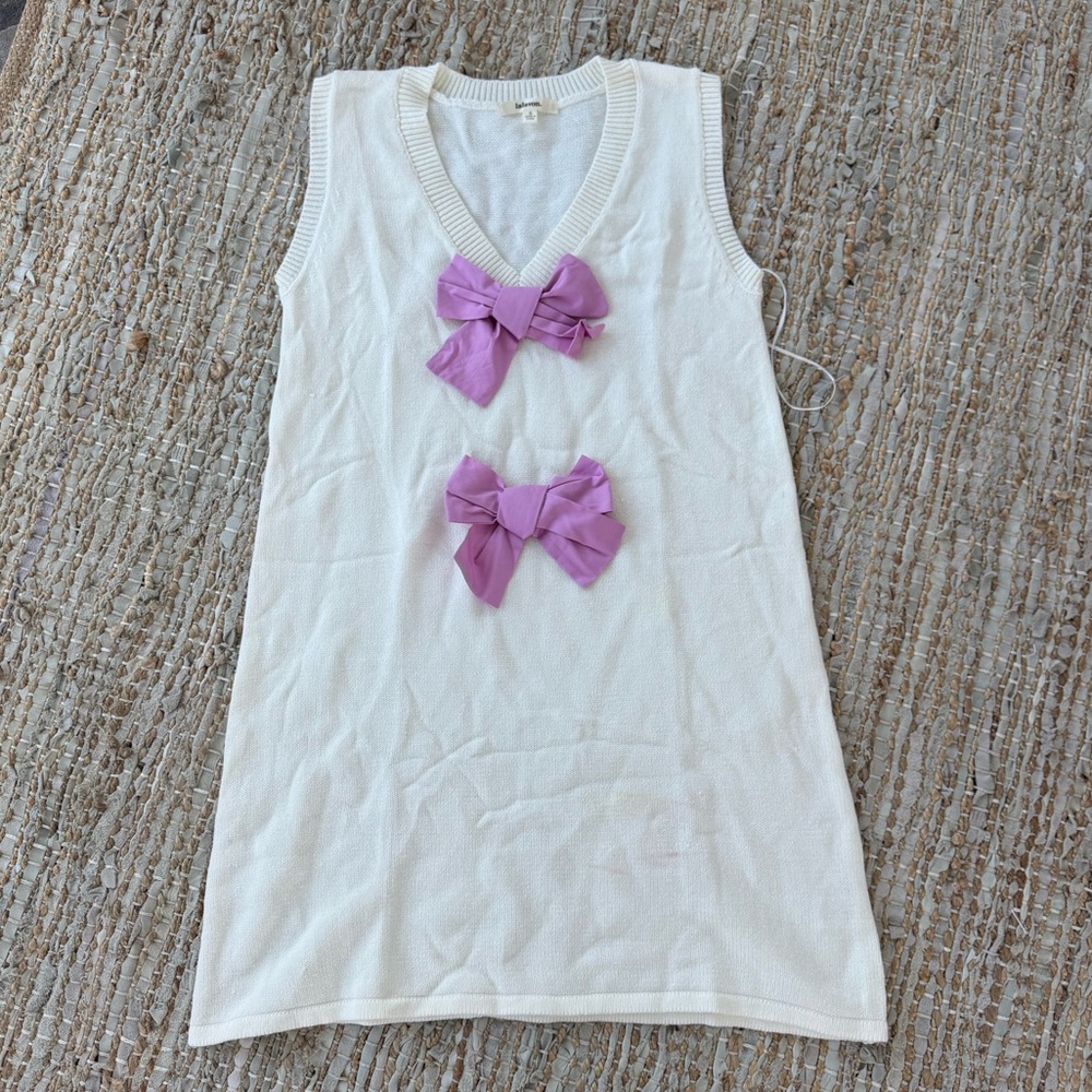 Women’s size small bow sweater dress